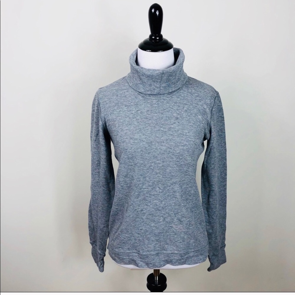 Lululemon Gray Soft Turtleneck Sweatshirt Pullover